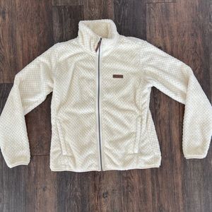 Columbia Fireside II Sherpa Ivory Jacket Large